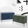 ArtissIn Buffet Sideboard Metal Cabinet - BASE Green
