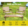 Gardeon Outdoor Camping Chairs Portable Folding Beach Chair Aluminium Furniture