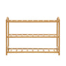Artiss 3 Tiers Bamboo Shoe Rack Storage Organiser Wooden Shelf Stand Shelves