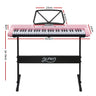 Alpha 61 Keys Electronic Piano Keyboard Digital Electric w/ Stand Lighted Pink