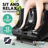 Livemor Foot Massager Massagers Shiatsu Electric Roller Ankle Calf Leg Kneading Black