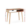 Artiss Computer Desk Drawer Cabinet Shelf Oak 90CM