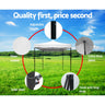 Instahut Gazebo Pop Up Marquee 3x3 Outdoor Tent Folding Wedding Gazebos White