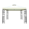 Instahut Gazebo 3x3m Party Marquee Outdoor Wedding Event Tent Iron Art Canopy White