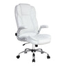 Artiss Executive Office Chair Leather Tilt White