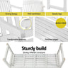 Gardeon Outdoor Garden Bench Wooden 2 Seater Lounge Chair Patio Furniture White