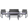 Gardeon 4pcs Outdoor Lounge Setting Sofa Set Garden Patio Table Chairs
