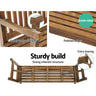 Gardeon 5FT Outdoor Garden Bench Wooden 3 Seat Chair Patio Furniture Natural