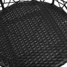 Gardeon 3PC Bistro Set Outdoor Furniture Rattan Table Chairs Patio Garden Cushion Black
