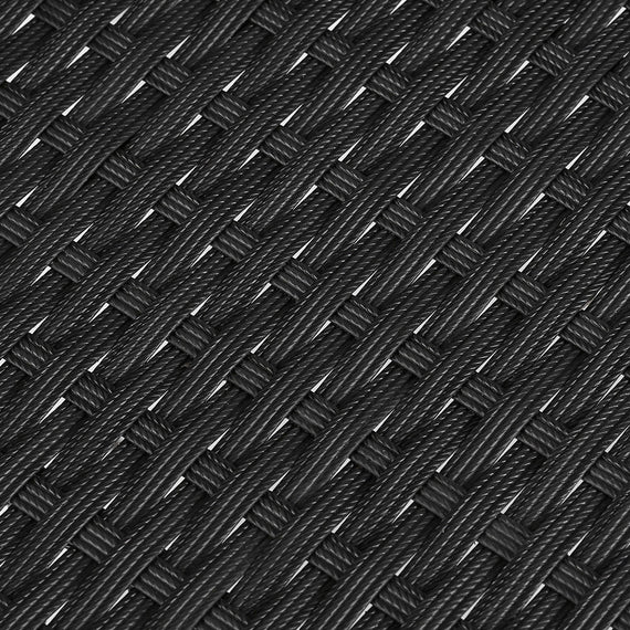 Gardeon 3PC Bistro Set Outdoor Furniture Rattan Table Chairs Cushion Patio Garden Ezra