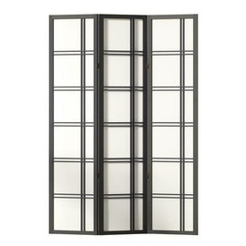 Artiss Room Divider Screen Privacy Wood Dividers Stand 3 Panel Nova Black