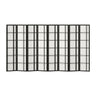 Artiss Room Divider Screen Privacy Wood Dividers Stand 8 Panel Nova Black