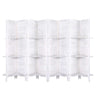 Artiss 8 Panel Room Divider Screen 326x170cm Shelf White