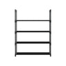 Artiss Shoe Rack Stackable Shelves 4 Tiers 55cm Shoes Storage Stand Black