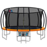 Everfit 16FT Trampoline for Kids w/ Ladder Enclosure Safety Net Rebounder Orange