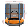 Everfit 4.5FT Trampoline for Kids w/ Enclosure Safety Net Rebounder Gift Orange