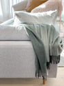LM Home Cashmere Mix Throw - Eucalyptus/Gum