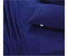 Elan Linen 100% Egyptian Cotton Vintage Washed 500TC Navy Blue Single Bed Sheets Set