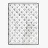 Luxopedic Pocket Spring Mattress 5 Zone 32CM Euro Top Memory Foam Medium Firm - Single - White  Grey