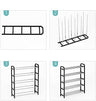 4 tier Shoe Rack Storage Organiser (White)