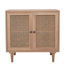 Natura Rattan Buffet Sideboard Storage Cabinet Hallway Table With 2 Doors