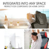 OVERDRIVE Ergonomic Gaming Chair, Height Adjustable Lumbar Support, Mesh Fabric, Faux Leather, Headrest, Black/Red