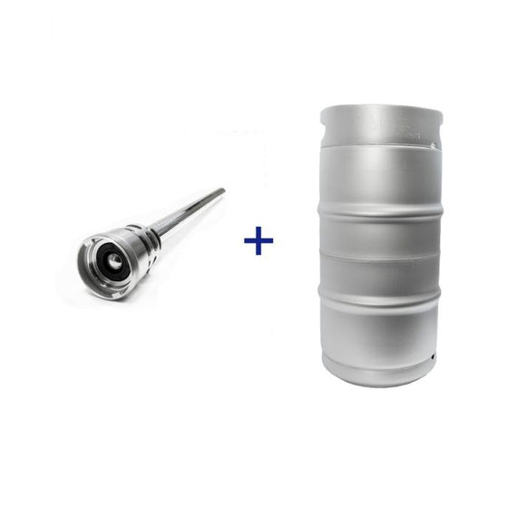 Keg King 30L Threaded Stainless Keg + D-type Spear