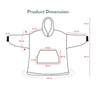 GOMINIMO Hoodie Blanket Adult Small Lattice GO-HB-130-AYS