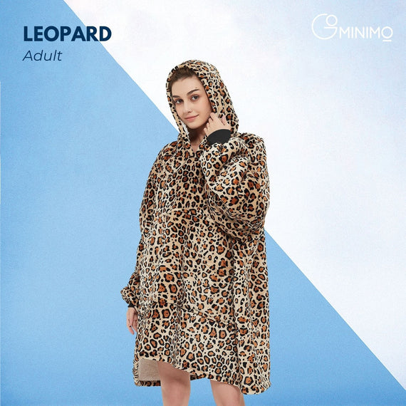 GOMINIMO Hoodie Blanket Leopard HM-HB-100-AYS