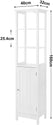 VASAGLE Floor Cabinet with Shelves White BBC63WT