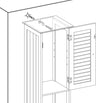 VASAGLE Floor Cabinet with 2 Doors and Shelves White BBC69WT