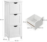 VASAGLE Floor Cabinet with 3 Drawers White BBC50WT