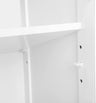 VASAGLE Floor Cabinet with Shelf and 2 Doors White BBC40WT