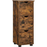 VASAGLE Bathroom Floor Cabinet 3 Drawers Rustic Brown BBK150X01