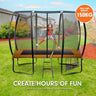 Kahuna 6ft X 9ft Trampoline Free Safety Net Spring Pad Cover Mat Ladder Basketball Set
