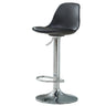 Bar Stools Kitchen Bar Stool Leather Barstools Swivel Gas Lift Counter Chairs x2 BS8402 Black