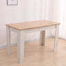 Dining Table Rectangular Wooden 120M-Wood&White