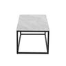 Industrial Style Marble Effect Rectangular Coffee Table