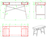 YES4HOMES Computer Desk, Sturdy Home Office Gaming Desk for Laptop, Modern Simple Style Writing Table, Multipurpose Workstation