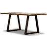 Begonia Dining Table 180cm Live Edge Solid Mango Wood Unique Furniture - Natural