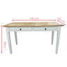 Lavasa Desk Table 140cm 2 Drawers Solid Mango Wood Modern Farmhouse Furniture