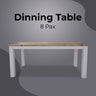 Orville Dining Table 200cm Solid Acacia Wood Home Dinner Furniture - Multi Color