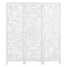 Jans 3 Panel Room Divider Screen Privacy Shoji Timber Wood Stand - White