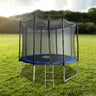 POP MASTER 10FT Flat Trampoline Basketball Hoop Ladder PE Sunshade Cover