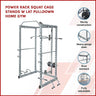 Power Rack Squat Cage Stands w Lat Pulldown Home Gym