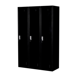 Three-Door Side by Side Office Gym Shed Storage Locker