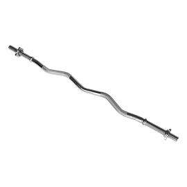 Curl Bar Barbell Heavy Duty EZ with Spinlock Collars