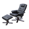 PU Leather Massage Chair Recliner Ottoman Lounge Remote