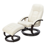 PU Leather Deluxe Massage Chair Recliner Ottoman Lounge Remote