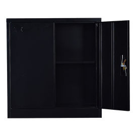 Two-Door Shelf Office Gym Filing Storage Locker Cabinet Safe